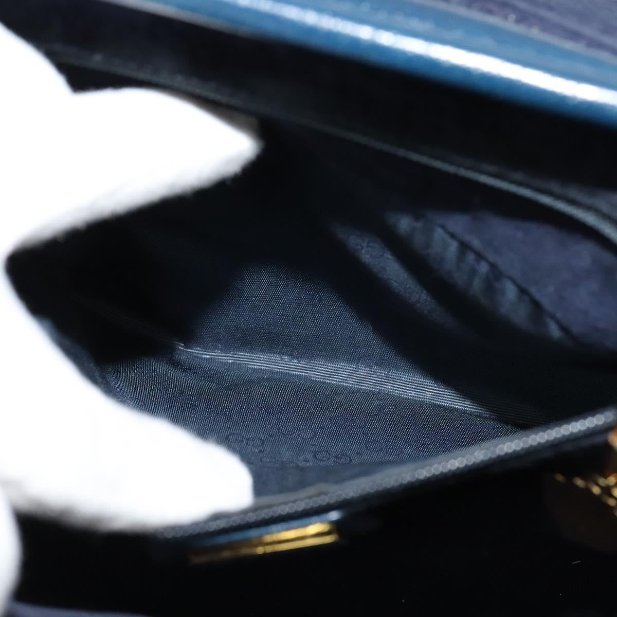 Gucci Vintage Shoulder Bag Leather, BLUE, LEATHER, Shoulder bag