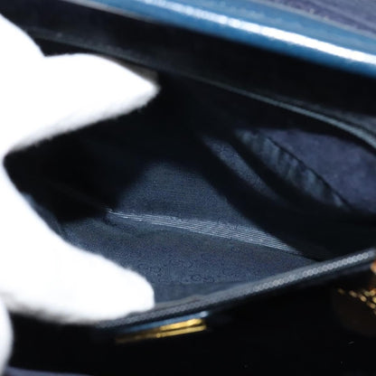 Gucci Vintage Shoulder Bag Leather, BLUE, LEATHER, Shoulder bag