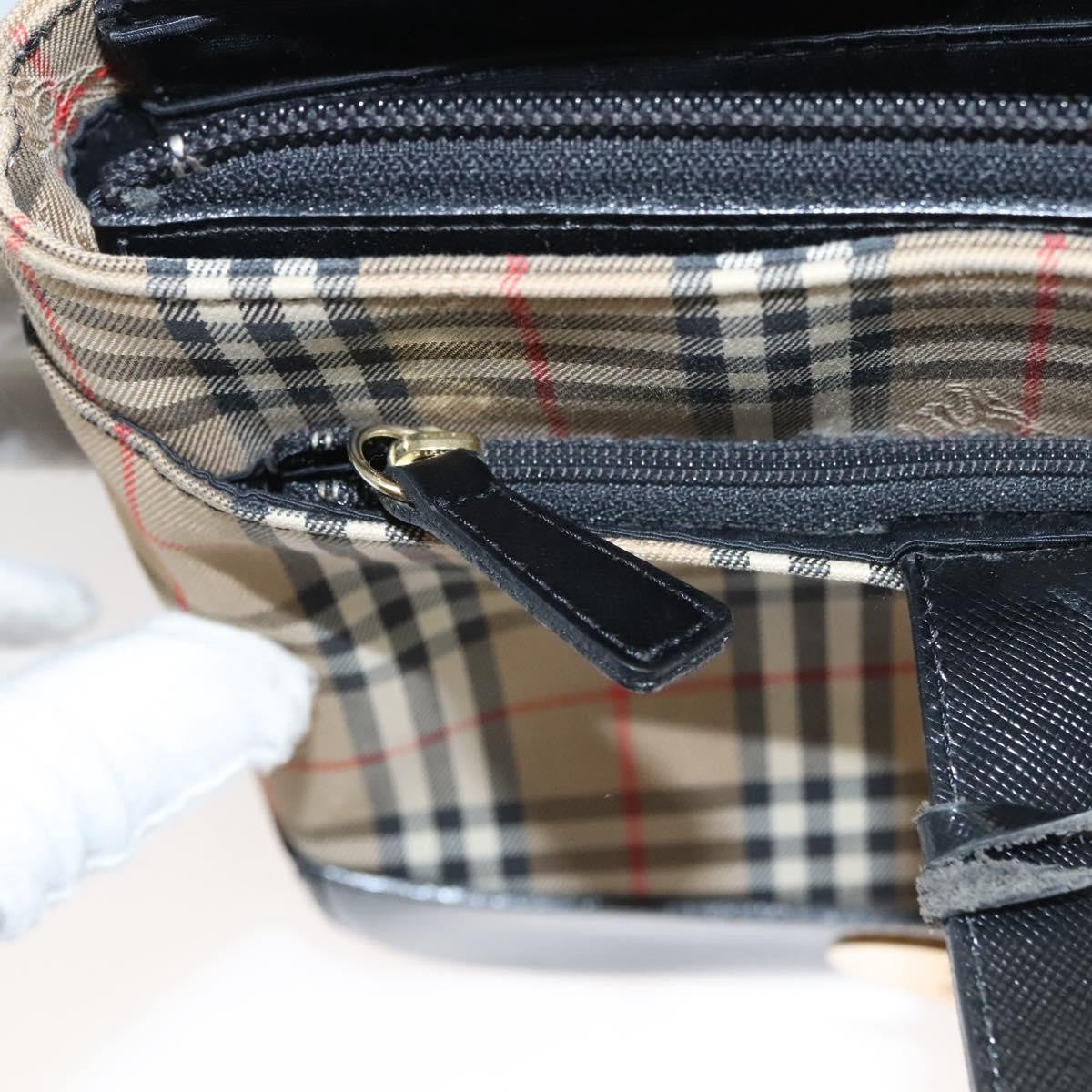 Burberry Nova Check Handbag Nova Check Canvas and leather, BEIGE, CANVAS, Handbag