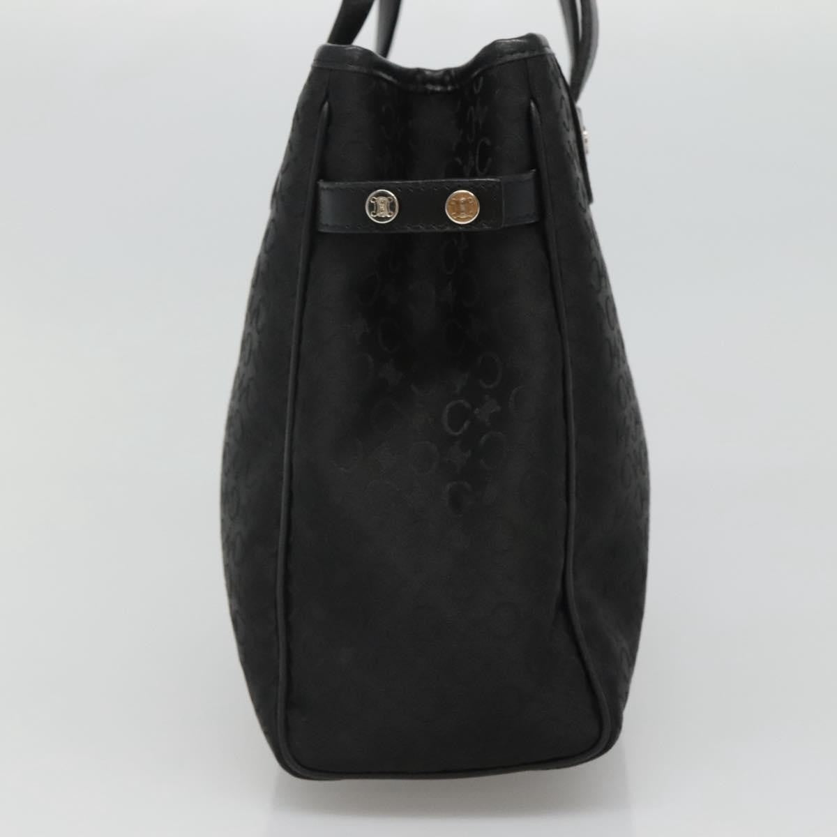 Celine Macadam Handbag Macadam with leather, BLACK, CANVAS, Handbag