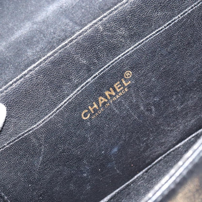 Chanel Chocolate Bar Accordion Reissue Flap Bag Quilted Lambskin, BLACK, LEATHER, Shoulder bag