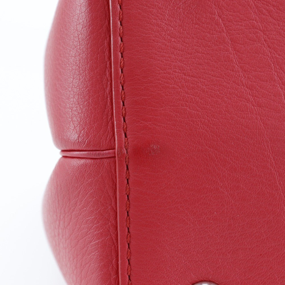 Fendi 2Jours Bag Leather, RED, CALFSKIN, Tote bag