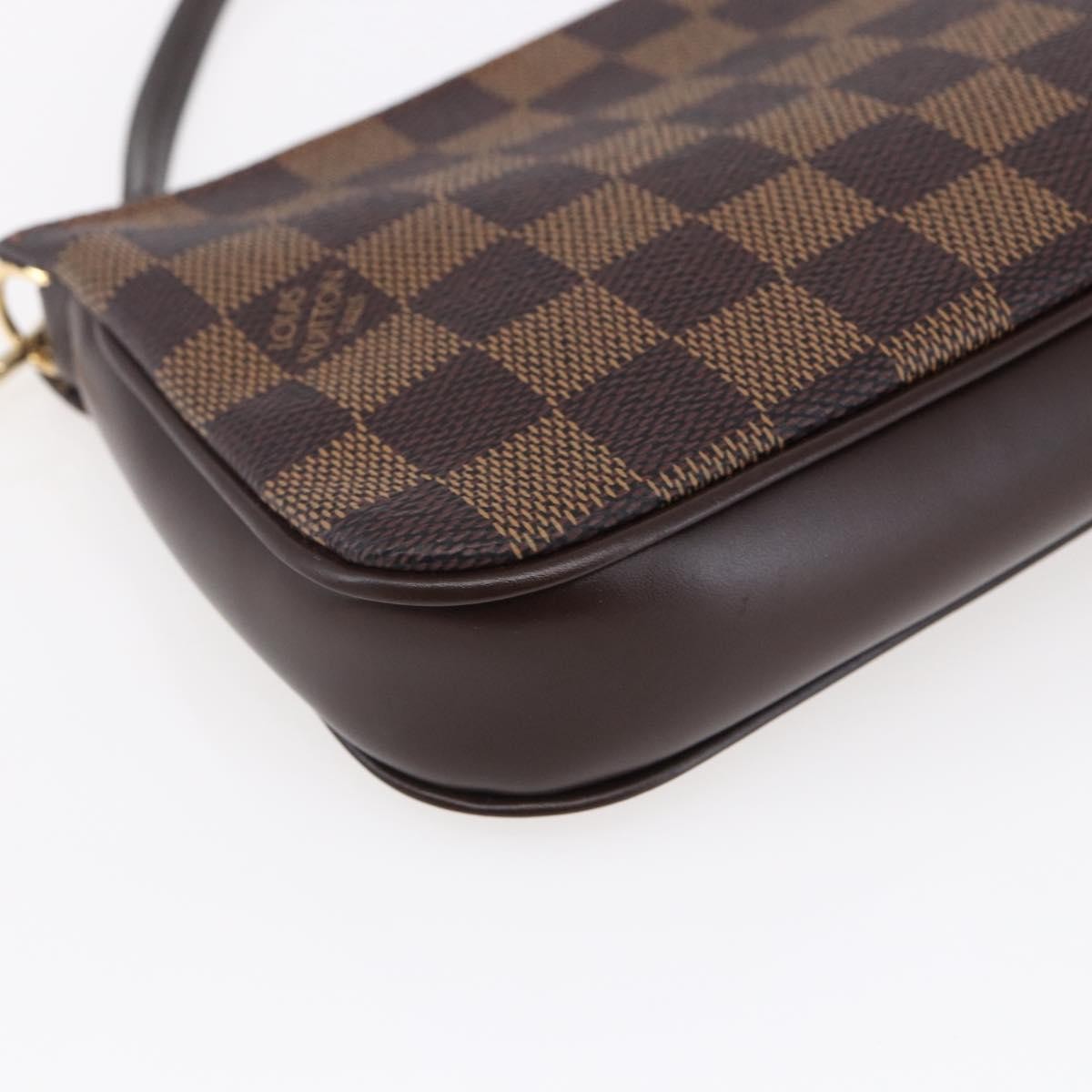 Louis Vuitton Navona Pochette Accessoires Damier, BROWN, CANVAS, Clutche & pouche