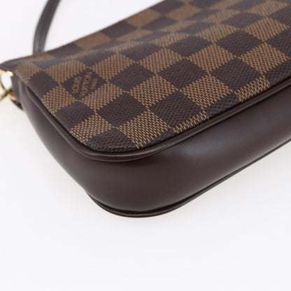Louis Vuitton Navona Pochette Accessoires Damier, BROWN, CANVAS, Clutche & pouche