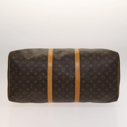 Louis Vuitton Keepall Bag Monogram Canvas, BROWN, CANVAS, Travel bag