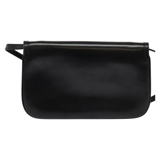 Bally Vintage Shoulder Bag Leather, Black, Leather, Shoulder Bag