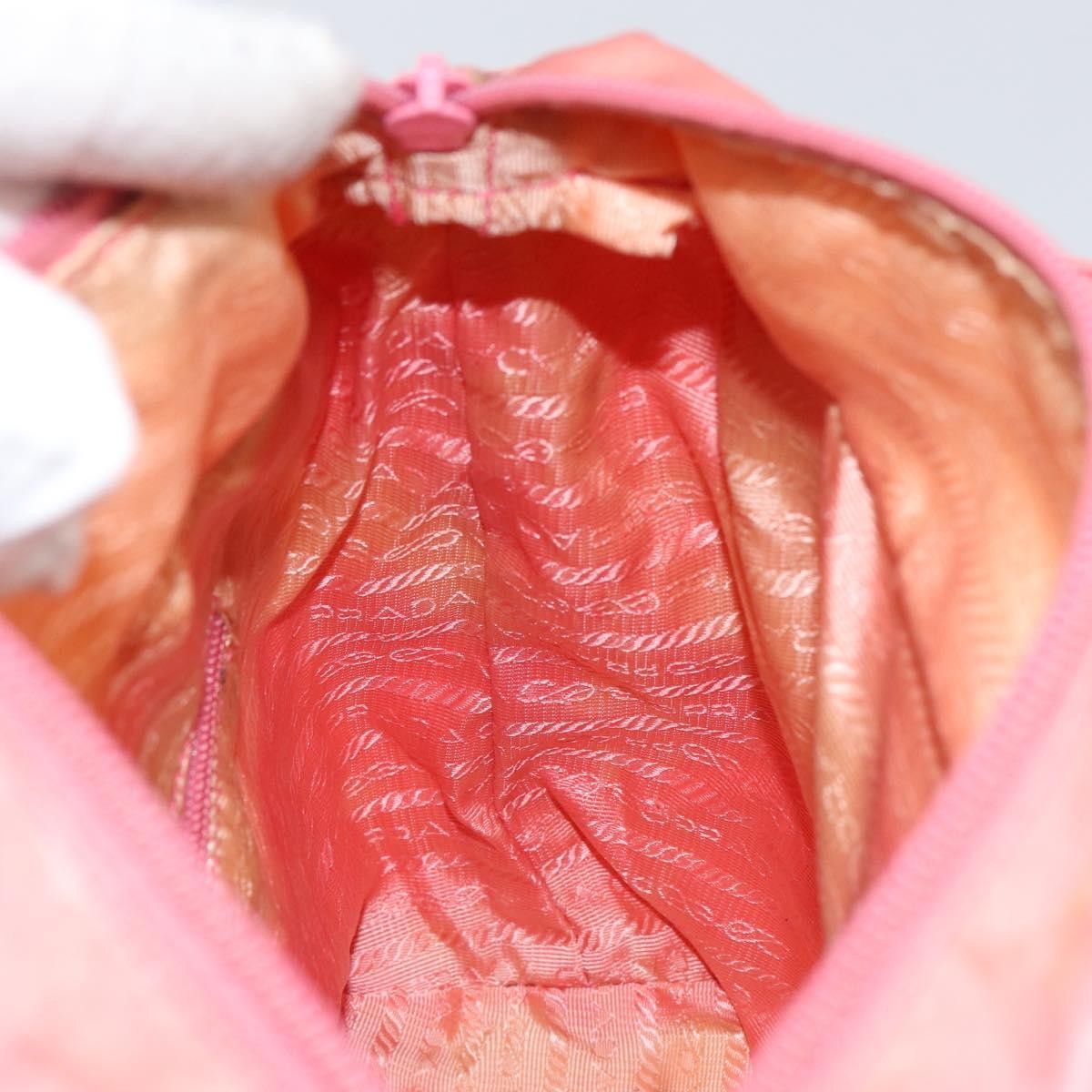 Prada Vintage Zip Tote Tessuto, PINK, NYLON, Tote bag