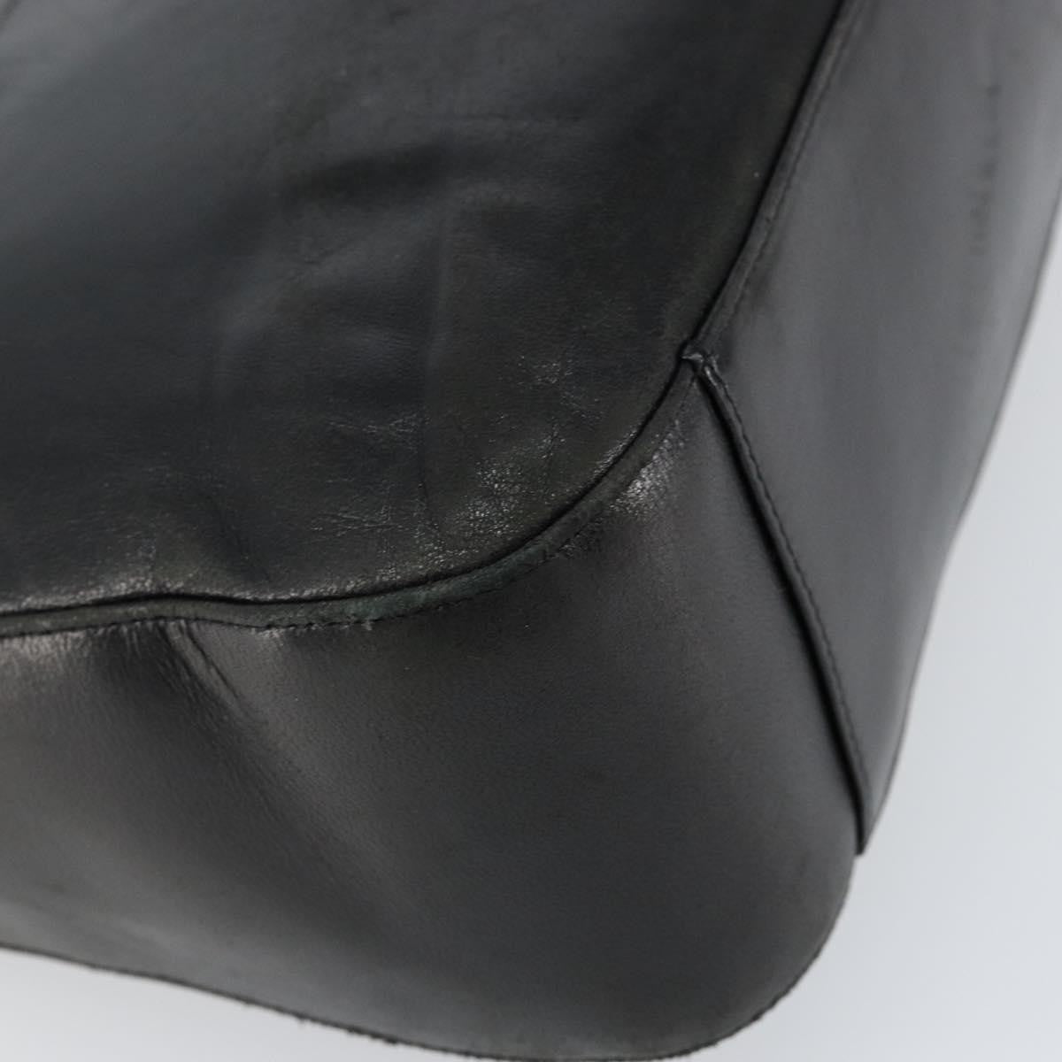 Bally Vintage Handbag Leather, BLACK, LEATHER, Handbag