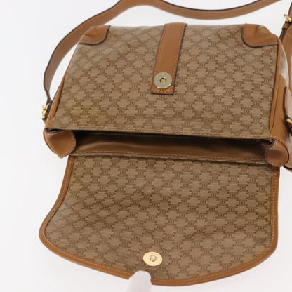 Celine Macadam Shoulder Bag PVC Leather, Beige, PVC + Canvas, Shoulder Bag