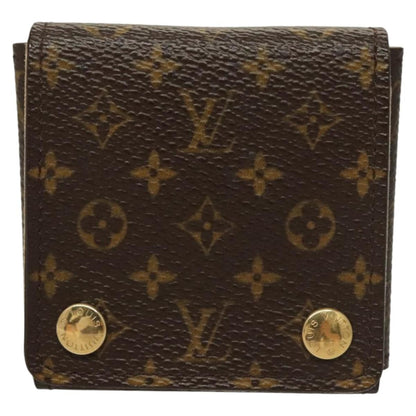 Louis Vuitton CASE JEWELRY BOX Canvas, BROWN, CANVAS, Wallets