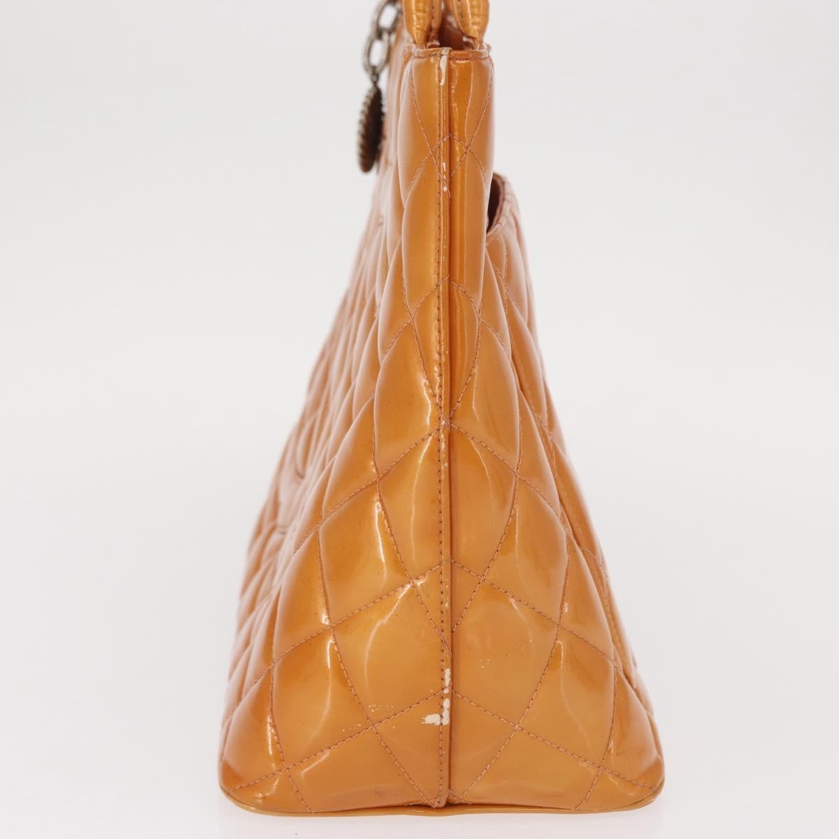 Chanel Medallion Tote Quilted Patent, BEIGE, PATENT_LEATHER, Tote bag