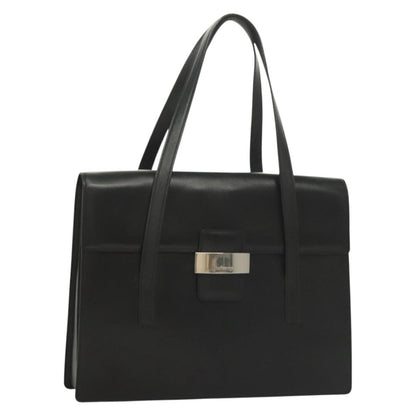 Burberry Vintage Handbag Leather, BLACK, LEATHER, Handbag