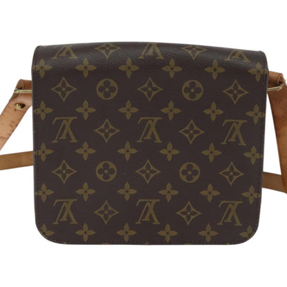 Louis Vuitton Cartouchiere Handbag Monogram Canvas, BROWN, CANVAS, Shoulder bag