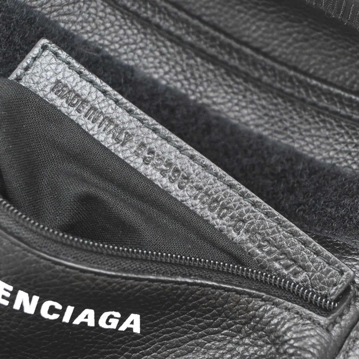 Balenciaga Explorer Strap Pouch Leather, BLACK, LEATHER, Shoulder bag
