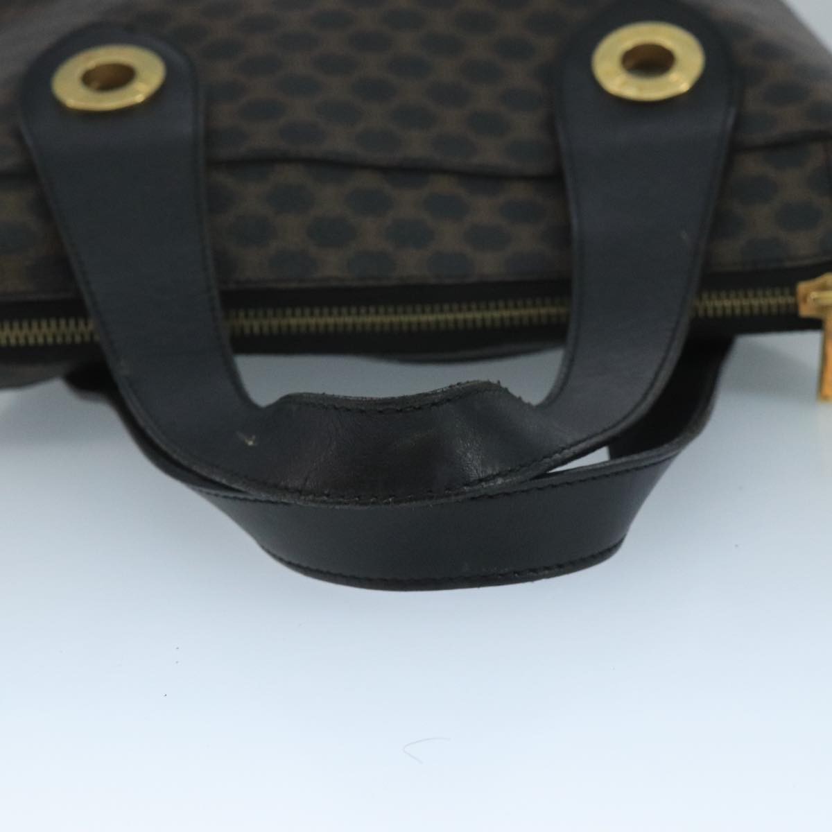 Celine C Macadam Handbag PVC Leather, Black, PVC, Handbag