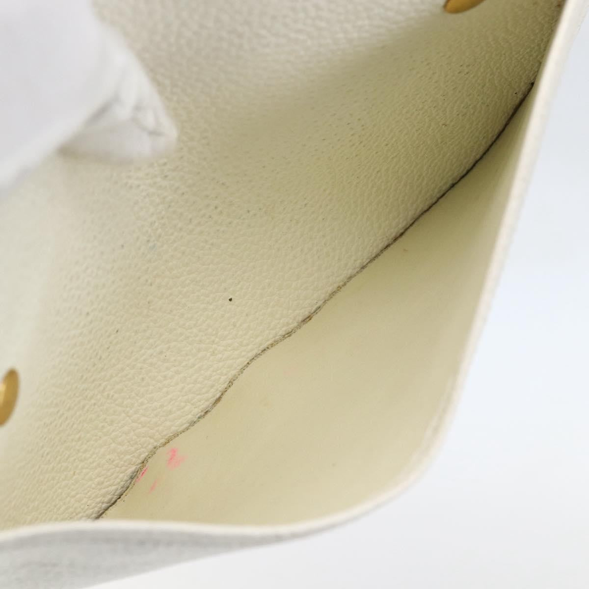 Christian Dior Vintage Shoulder Bag Leather, WHITE, LEATHER, Shoulder bag