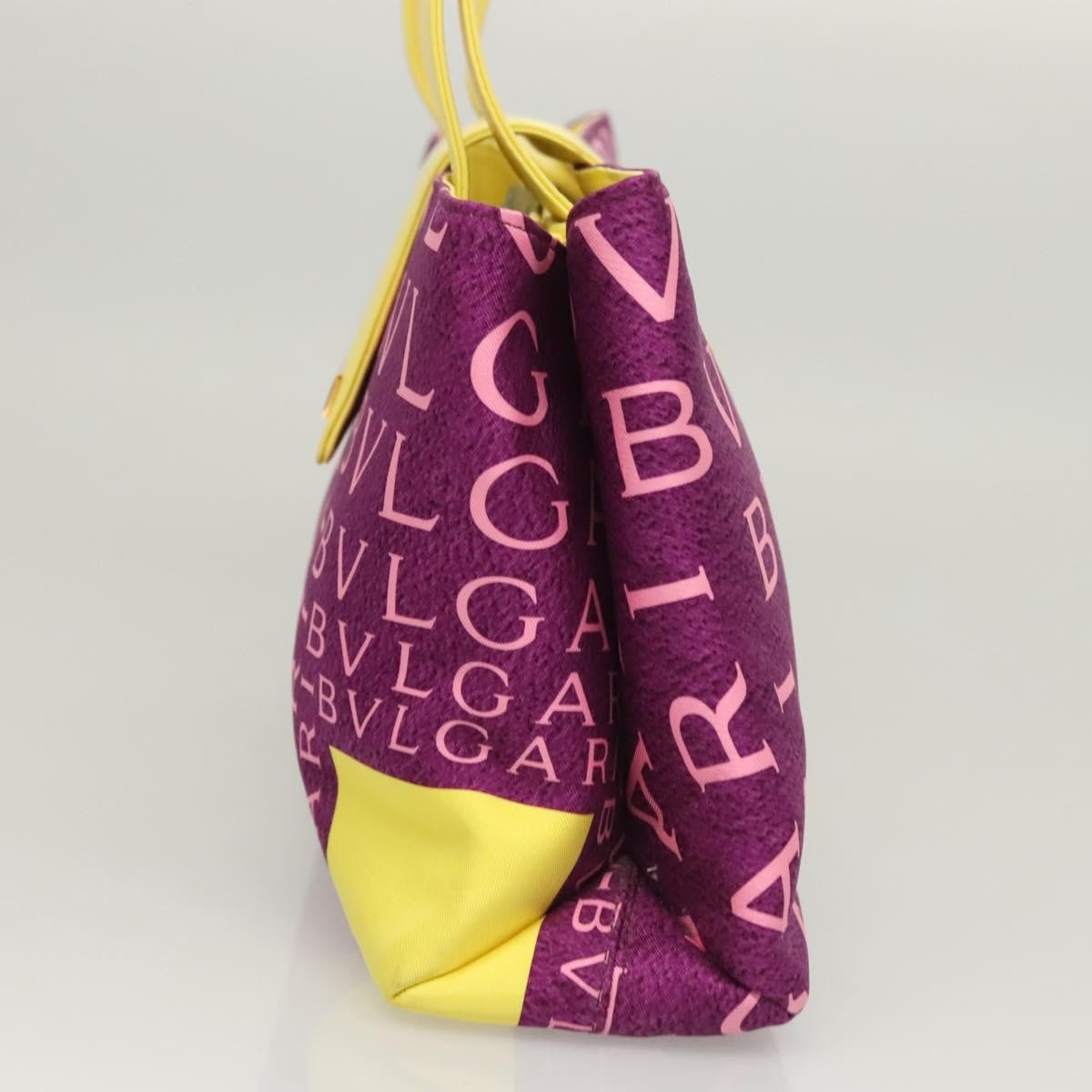 Bvlgari B.Zero1 Logomania Bag Canvas with Leather, PURPLE, NYLON, Shoulder bag