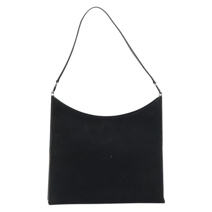 Salvatore Ferragamo Vintage Shoulder Bag Suede, BLACK, SUEDE, Shoulder bag