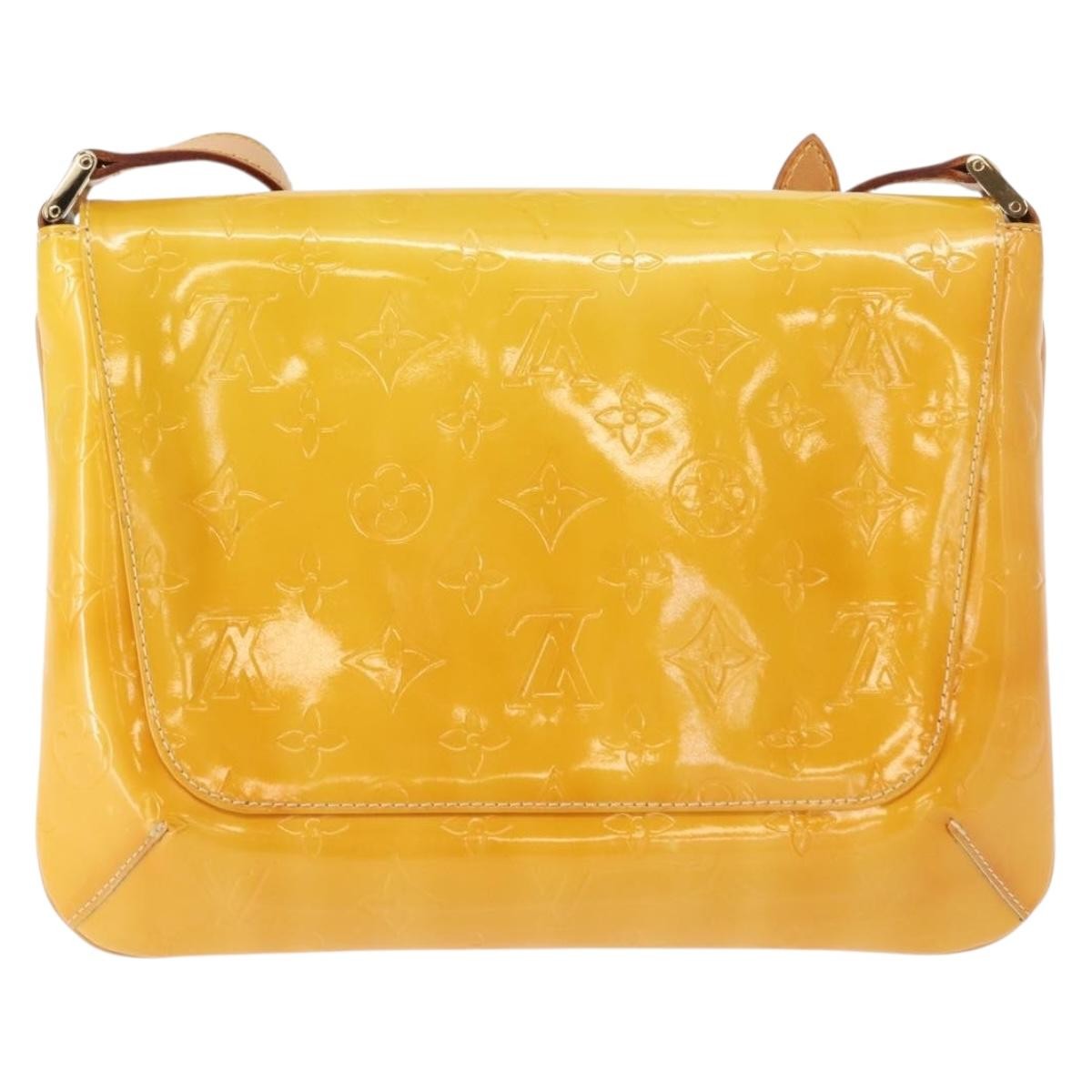Louis Vuitton Thompson Street Handbag Monogram Vernis, YELLOW, PATENT_LEATHER, Shoulder bag