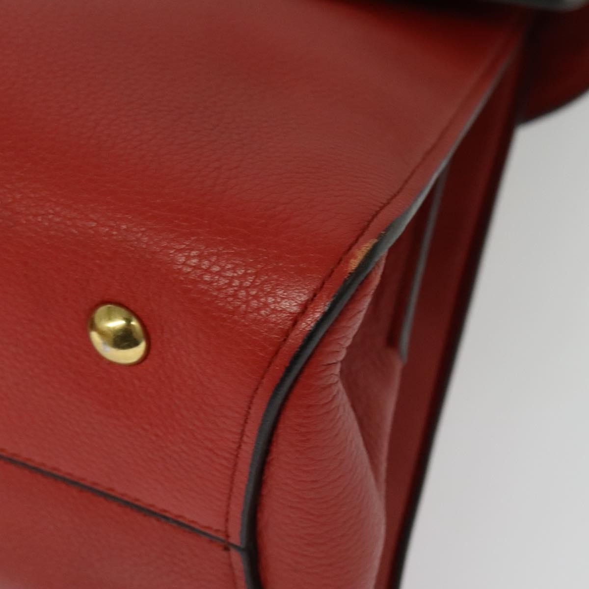 Salvatore Ferragamo Margot Satchel Leather, RED, LEATHER, Handbag