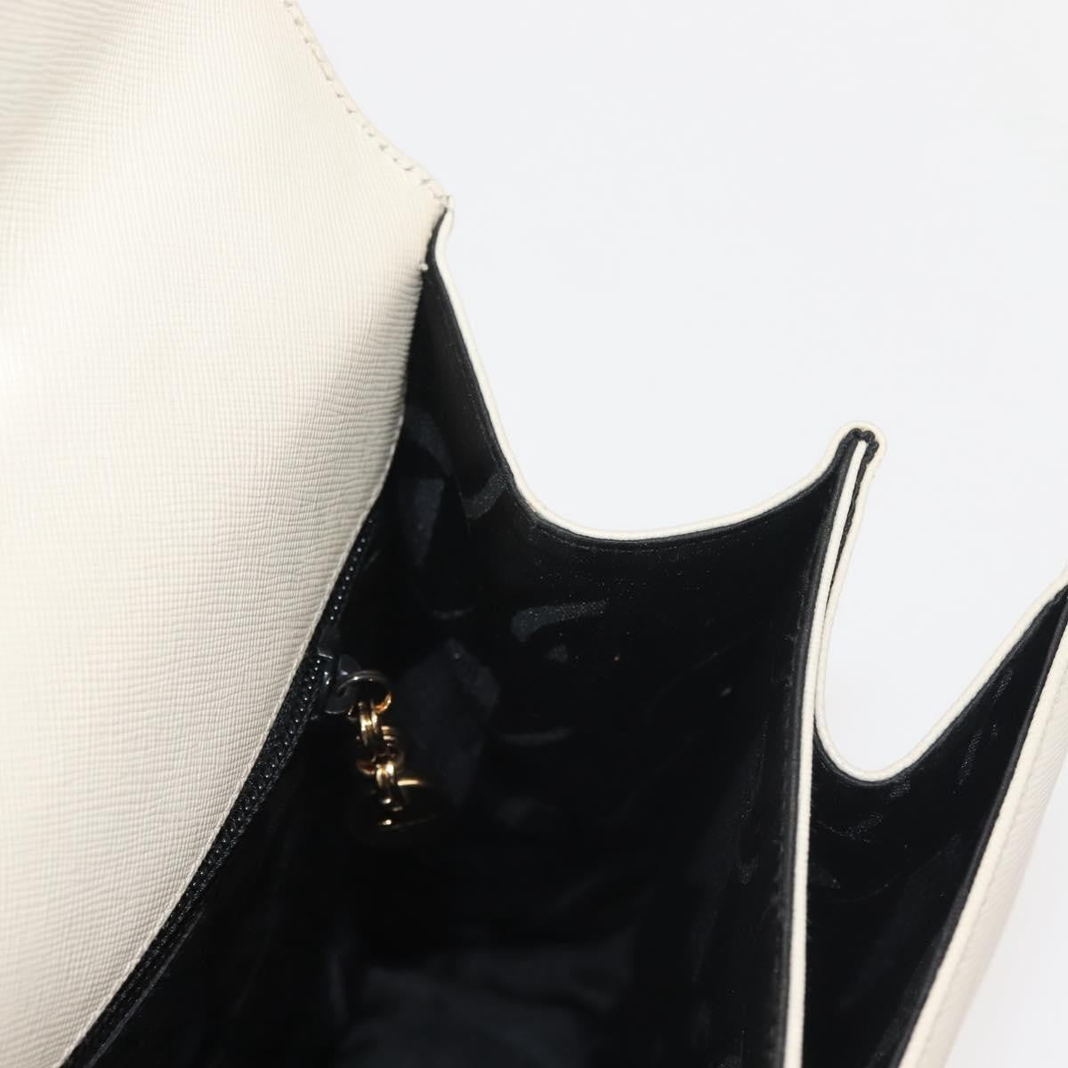 Salvatore Ferragamo Gancini Convertible Top Handle Bag Leather, WHITE, LEATHER, Handbag