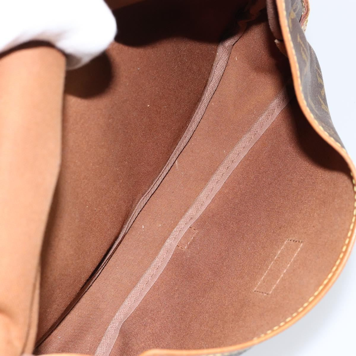 Louis Vuitton Saumur Handbag Monogram Canvas, BROWN, CANVAS, Shoulder bag
