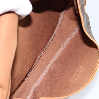 Louis Vuitton Saumur Handbag Monogram Canvas, BROWN, CANVAS, Shoulder bag