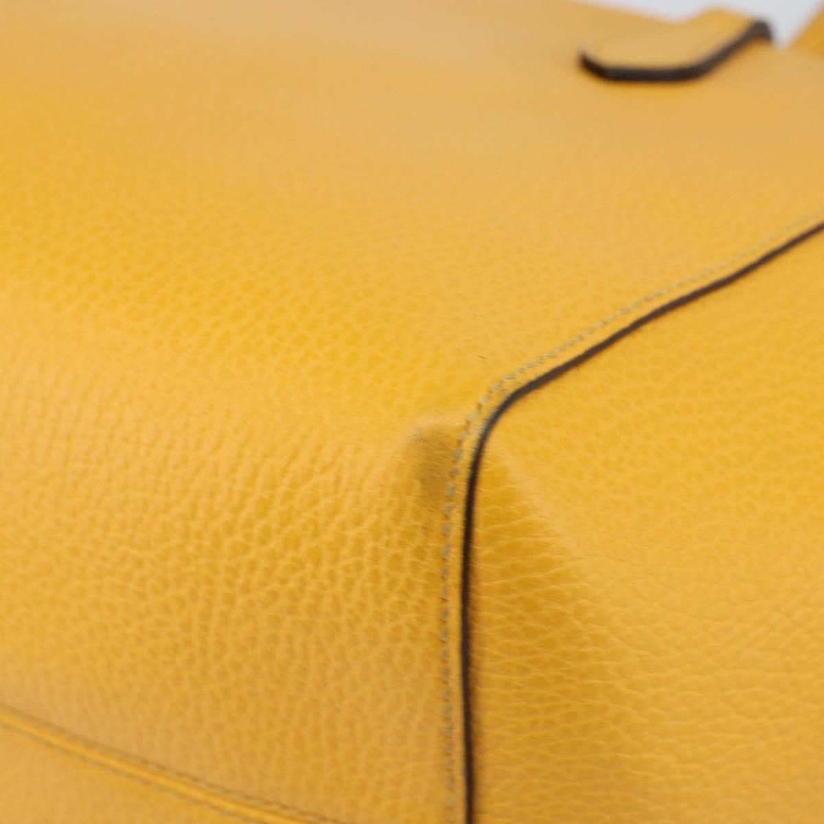 Gucci Swing Tote Leather, YELLOW, LEATHER, Tote bag