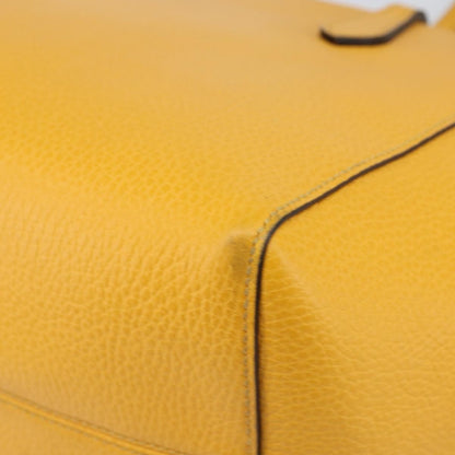 Gucci Swing Tote Leather, YELLOW, LEATHER, Tote bag