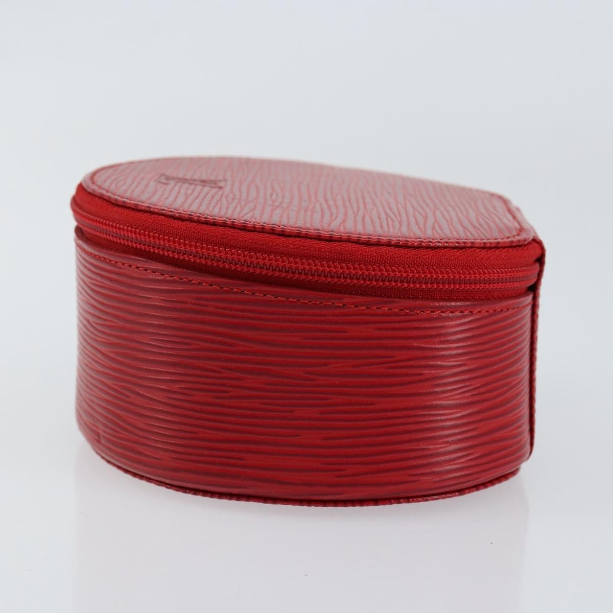 Louis Vuitton Ecrin Bijoux Pouch Epi Leather, RED, LEATHER, Jewelry set