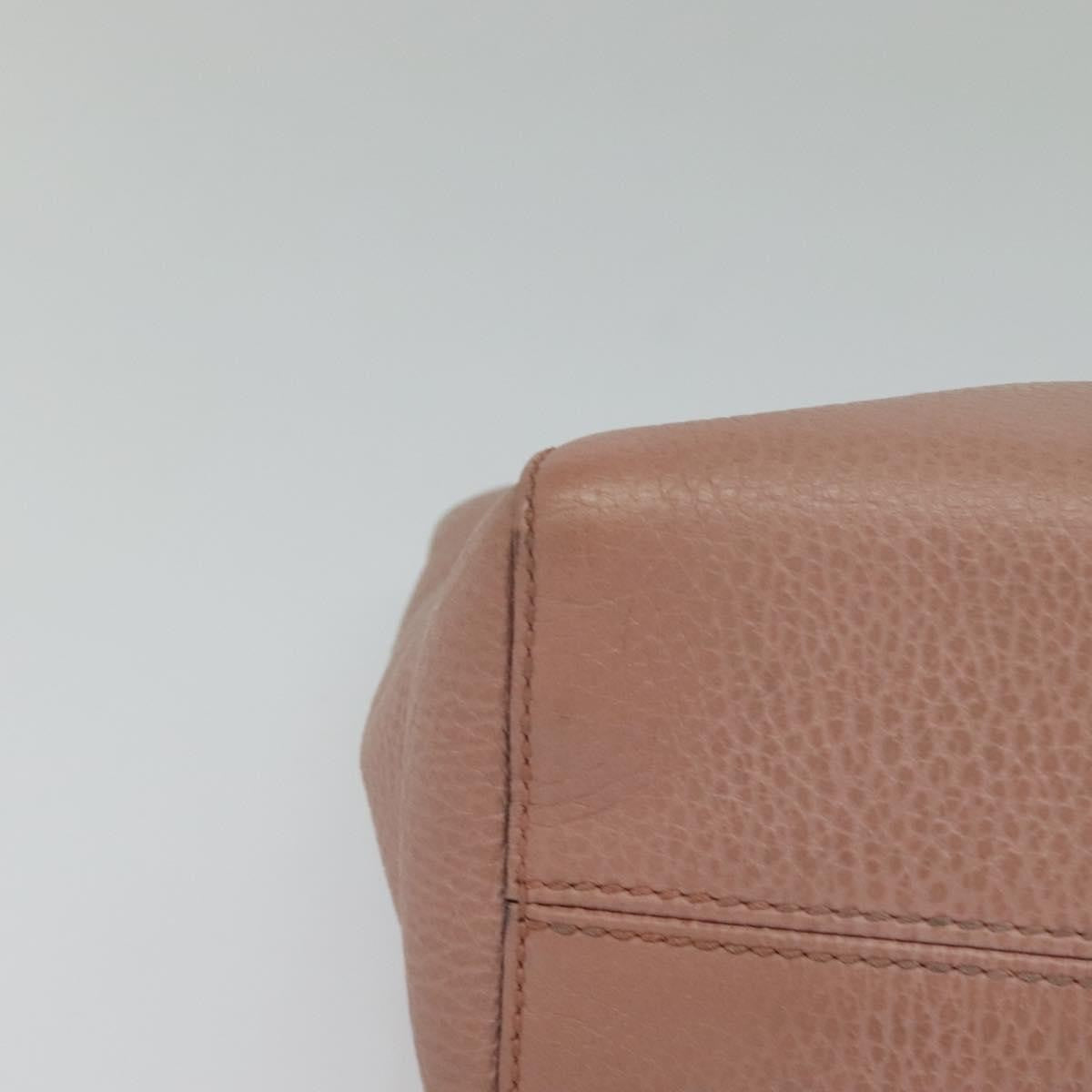 Gucci Swing Crossbody Bag Pebbled Leather, PINK, LEATHER, Crossbody bag