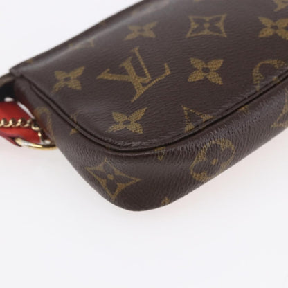 Louis Vuitton Pochette Accessoires Limited Edition Christmas Animation Monogram Canvas, BROWN, CANVAS, Clutche & pouche