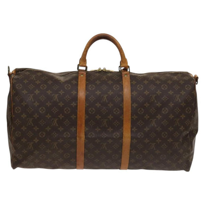 Louis Vuitton Keepall Bandouliere Bag Monogram Canvas, BROWN, CANVAS, Travel bag