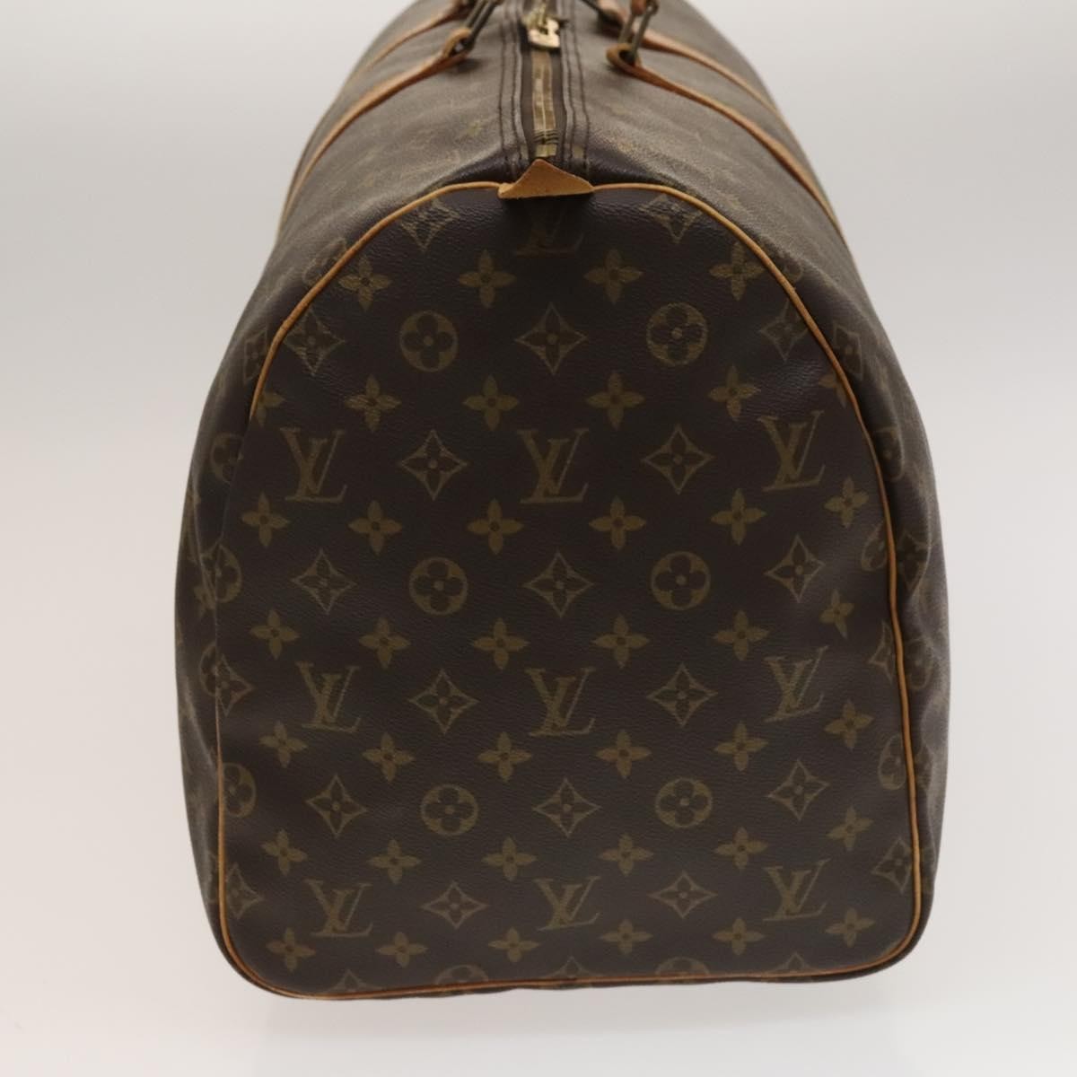 Louis Vuitton Keepall Bag Monogram Canvas, BROWN, CANVAS, Travel bag