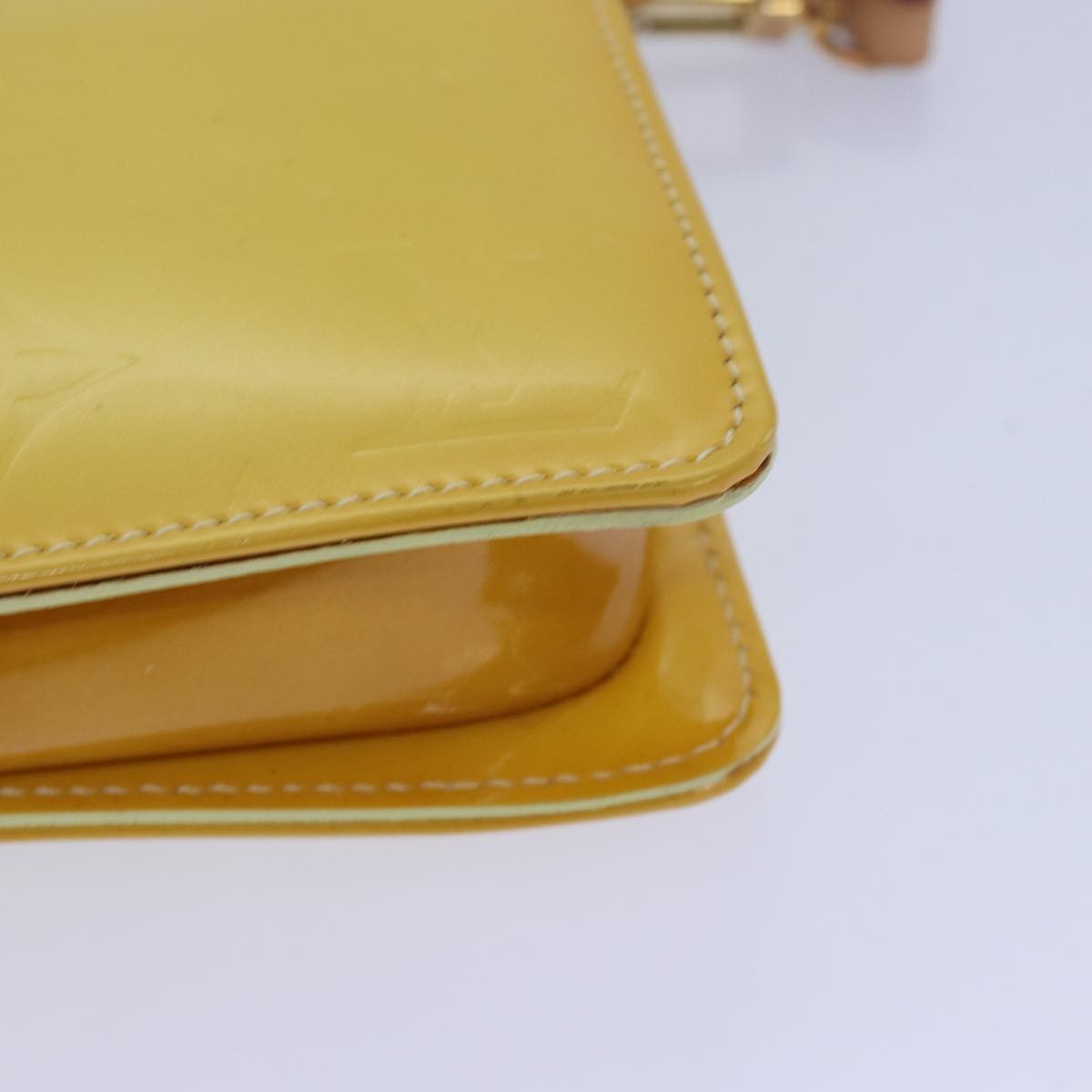 Louis Vuitton Lexington Pochette Monogram Vernis, YELLOW, PATENT_LEATHER, Clutche & pouche