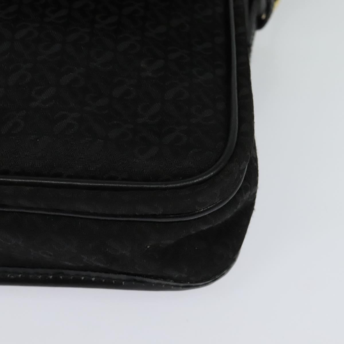 Loewe Flap Messenger Bag Canvas, BLACK, CANVAS, Shoulder bag