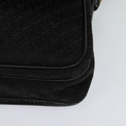 Loewe Flap Messenger Bag Canvas, BLACK, CANVAS, Shoulder bag