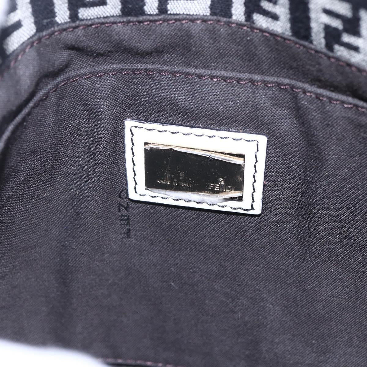 Fendi Vintage Flap Crossbody Bag Zucchino Canvas, BROWN, CANVAS, Shoulder bag