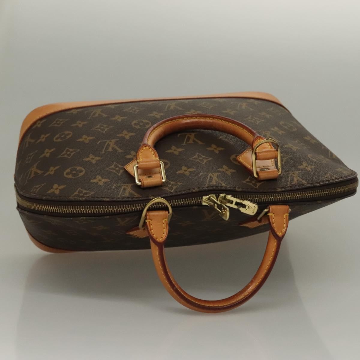 Louis Vuitton Alma Handbag Monogram Canvas, BROWN, CANVAS, Handbag