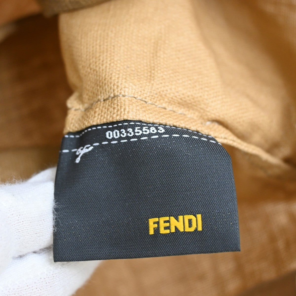 Fendi Shopping Tote Canvas, BEIGE, CANVAS, Tote bag
