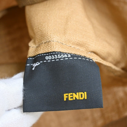 Fendi Shopping Tote Canvas, BEIGE, CANVAS, Tote bag