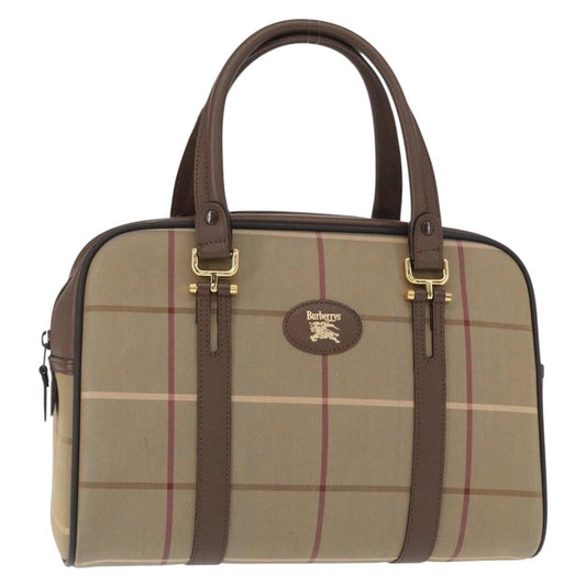 Burberry Nova check boston bag Canvas, BEIGE, CANVAS, Handbag