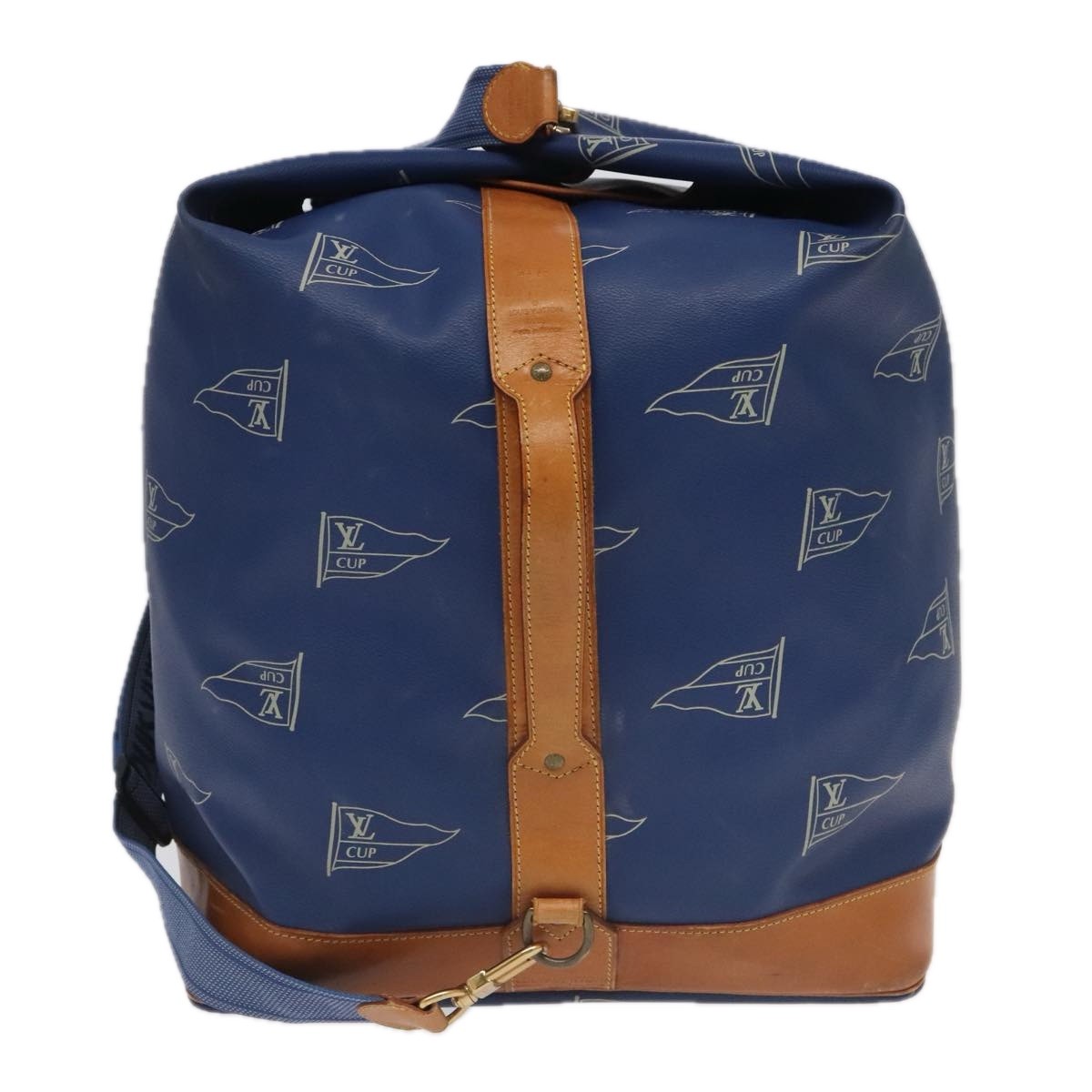 Louis Vuitton Cup Sac Marin Bandouliere Bag Coated Canvas, BLUE, CANVAS, Shoulder bag