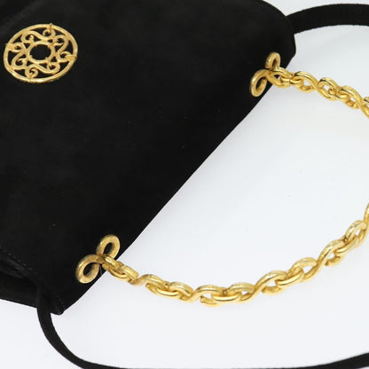 Celine Handbag Suede, BLACK, SUEDE, Handbag