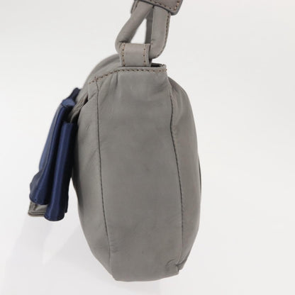 Chloe Vintage Flap shoulder bag Leather, GRAY, LEATHER, Shoulder bag