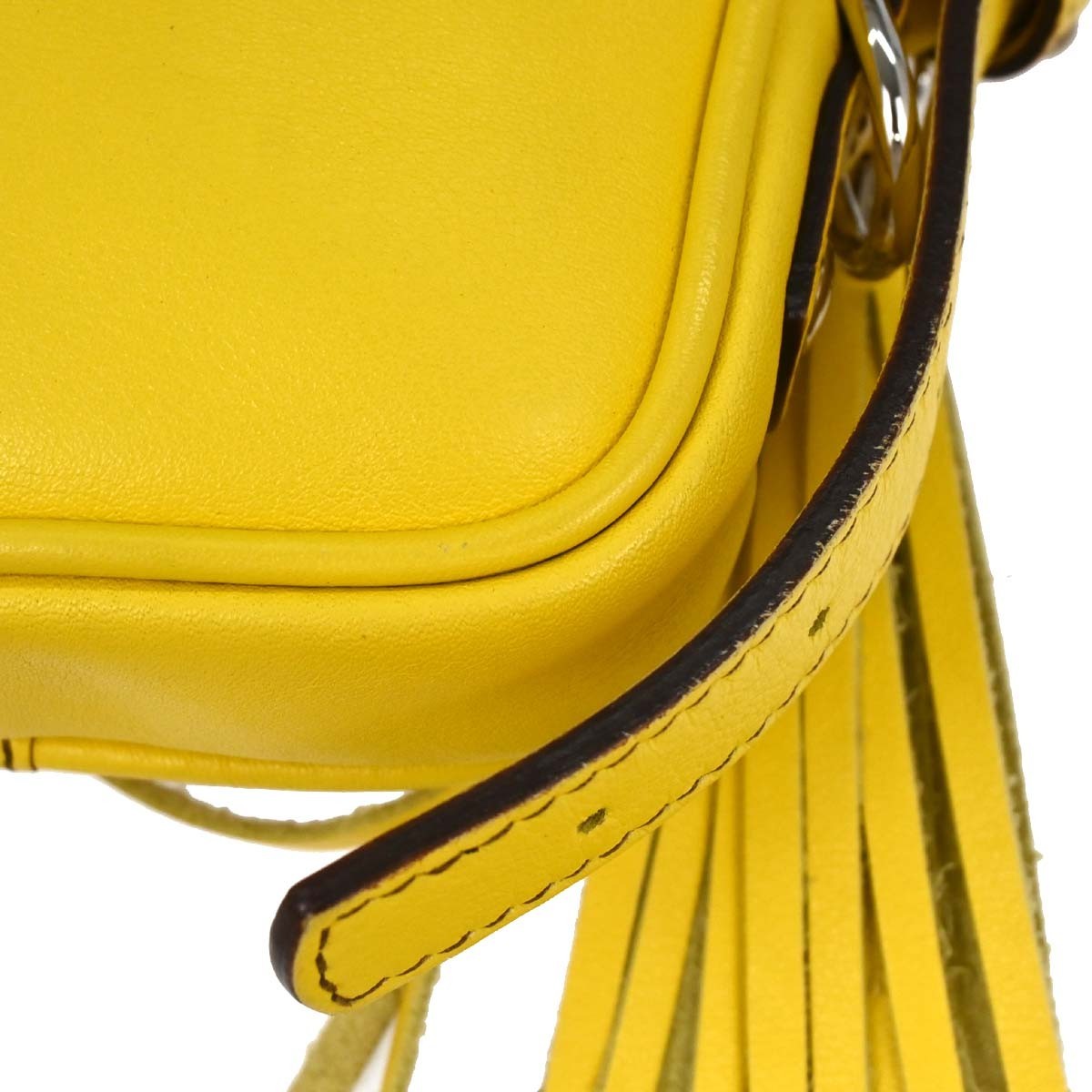 Loewe Vintage Shoulder Bag Leather, YELLOW, LEATHER, Clutche & pouche