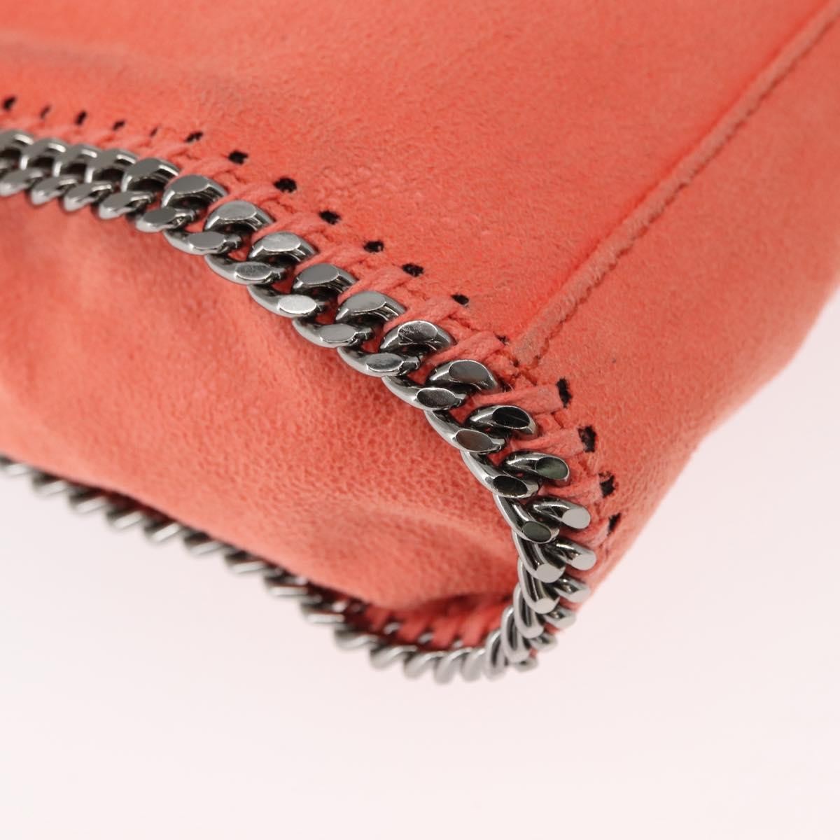 Stella McCartney Falabella Fold Over Flap Crossbody Bag Shaggy Deer, ORANGE, POLYESTER, Shoulder bag