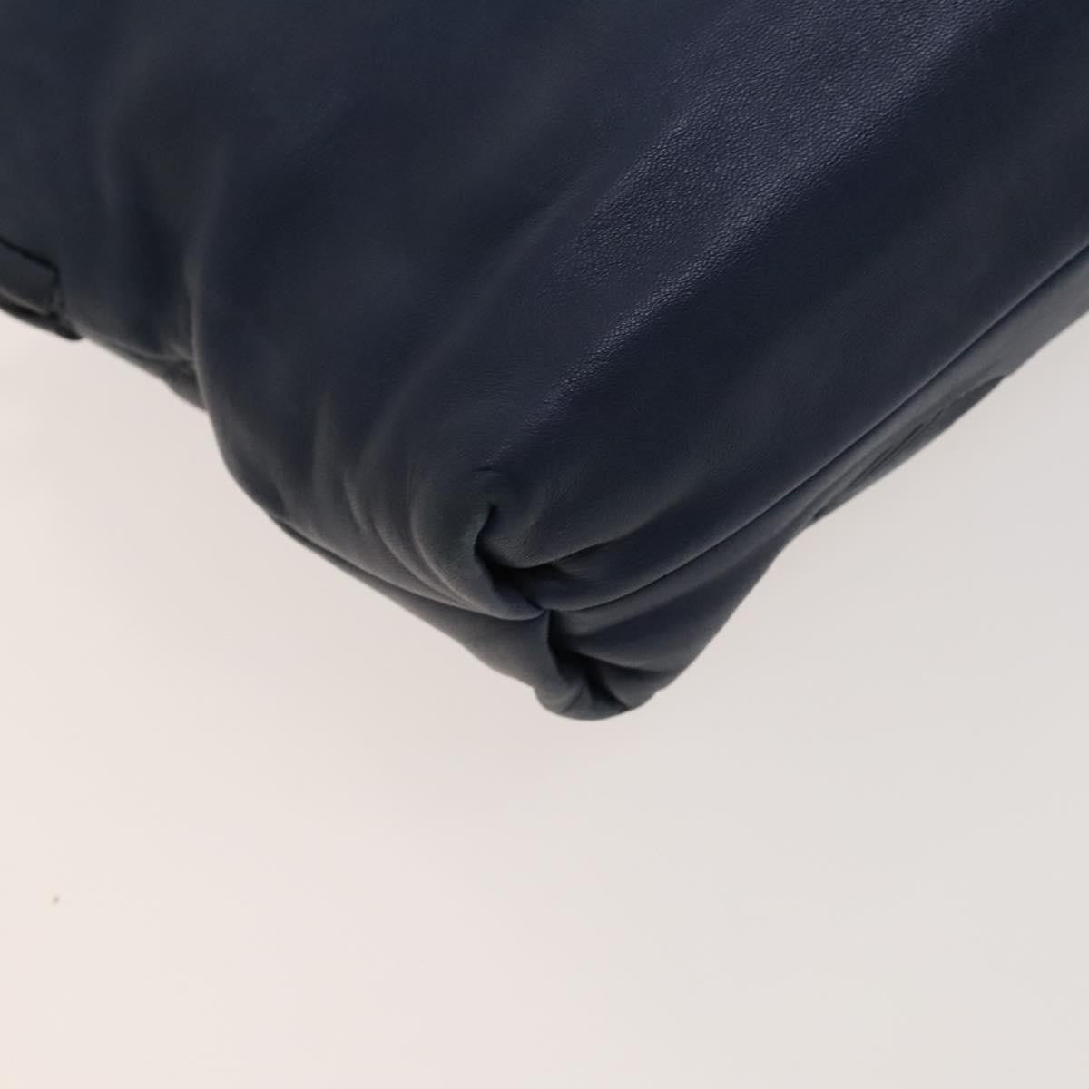 Loewe Anagram Shoulder Bag Leather, NAVY, LEATHER, Shoulder bag