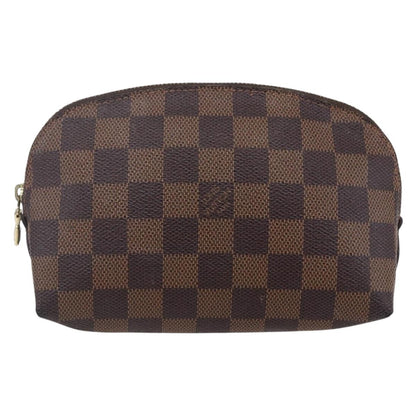 Louis Vuitton Cosmetic Pouch Damier, BROWN, CANVAS, Clutche & pouche