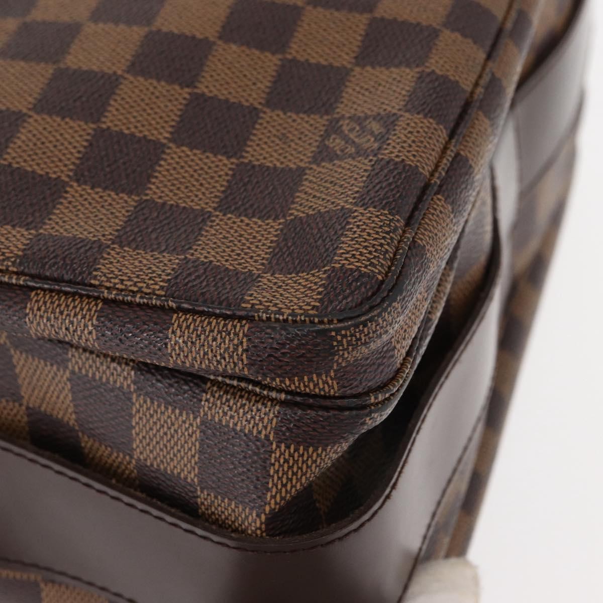 Louis Vuitton Naviglio Handbag Damier, BROWN, CANVAS, Shoulder bag